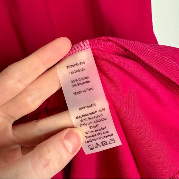 NWT Universal Standard Halie T-shirt Dress in Cerise Pink Size XS US Size 10 - Picture 8 of 9